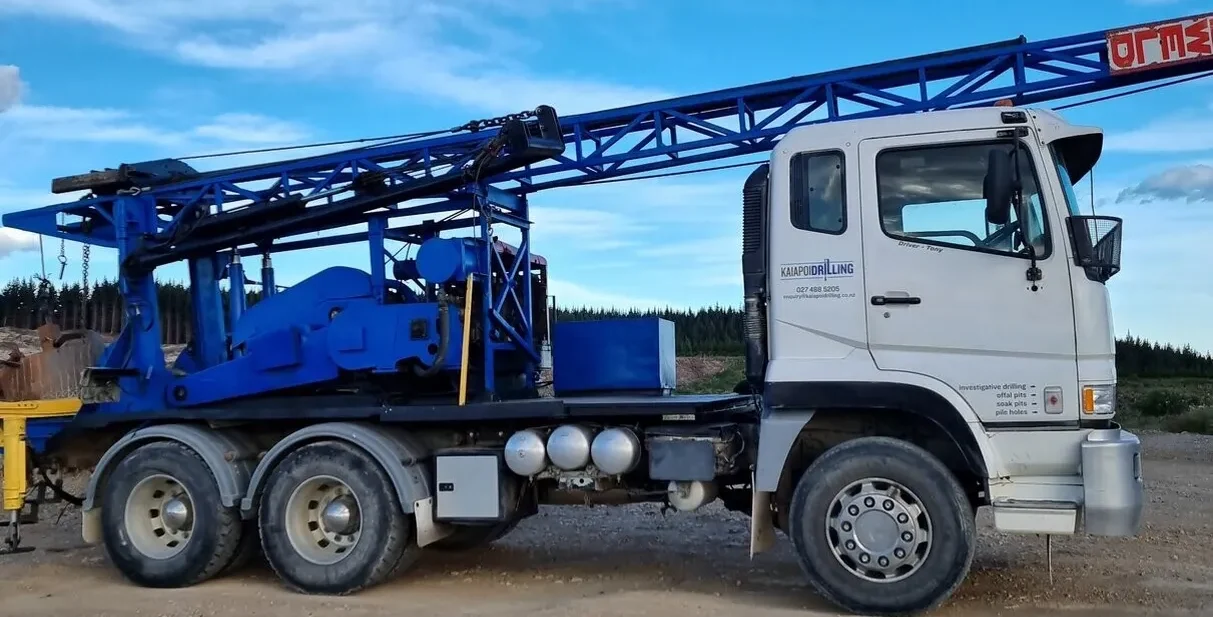 North Canterbury professional drilling services – heavy-duty drill rig truck on site
